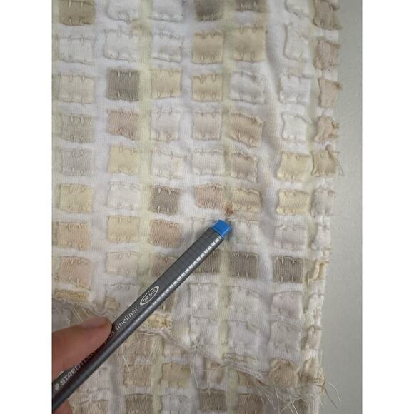 Project Alabama Designer Patchwork Skirt Tan Cream Size S Deadstock Couture Rare - Picture 8 of 13